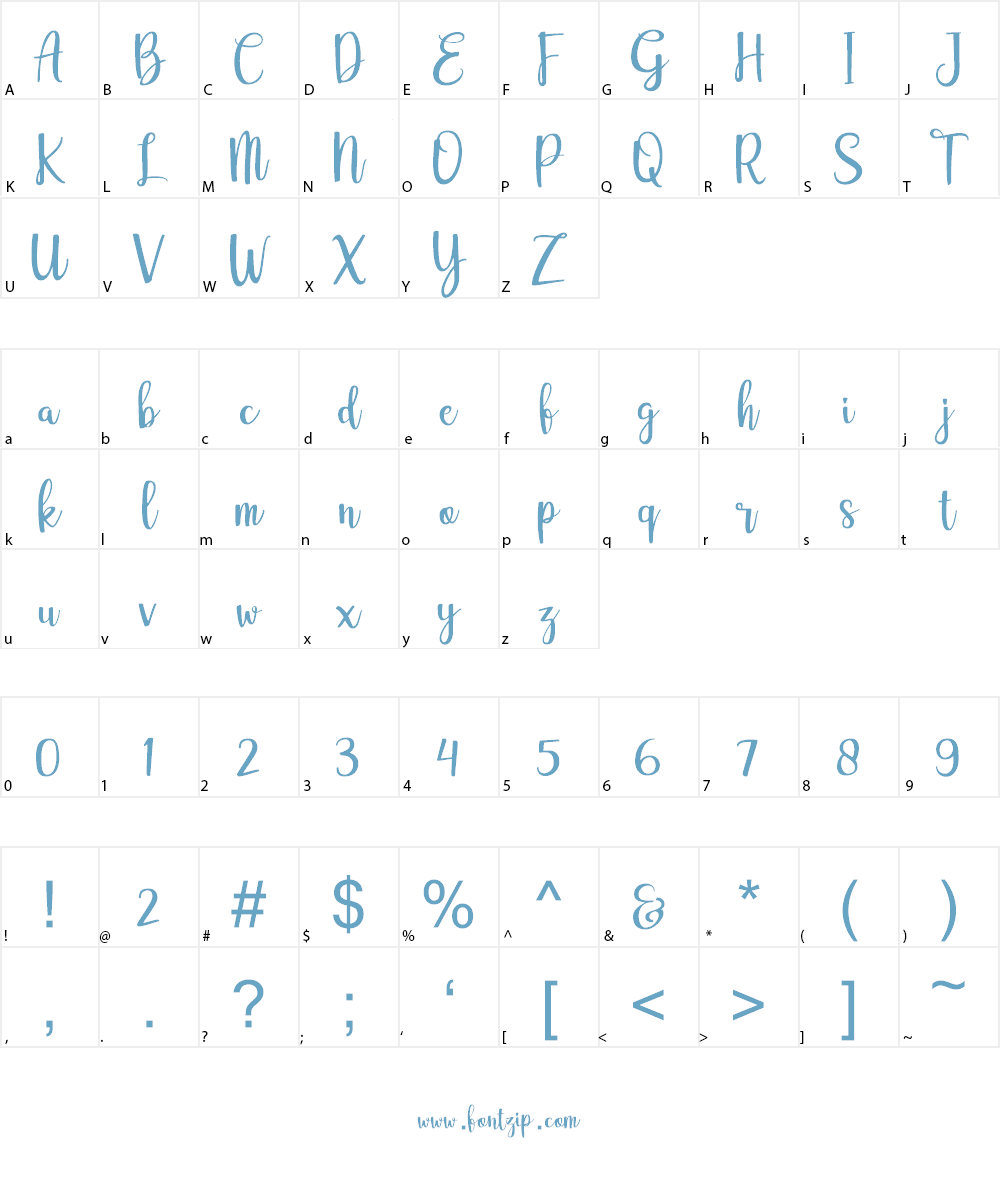 adelline personal use only Font Character